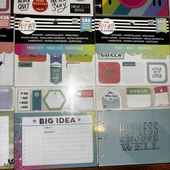 Happy Planner Sticker Bundle Sticky Notes Pregnancy Baby Meal Planning Budget - Picture 4 of 6